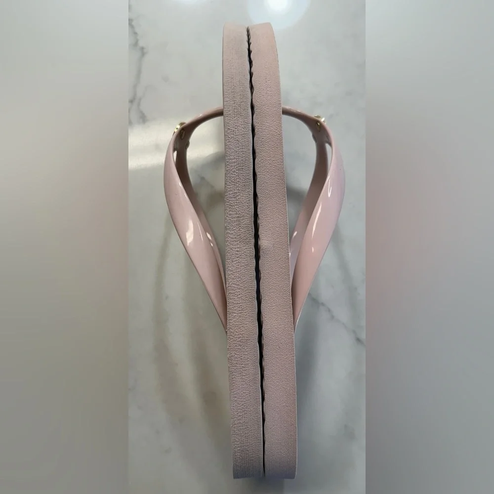 Michael Kors Pink Signature Flip -Flops Size 10